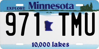MN license plate 971TMU