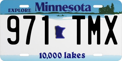 MN license plate 971TMX