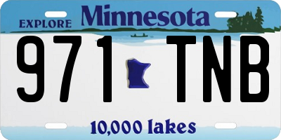 MN license plate 971TNB