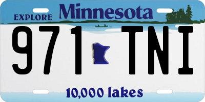 MN license plate 971TNI