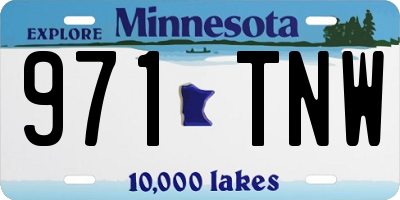 MN license plate 971TNW