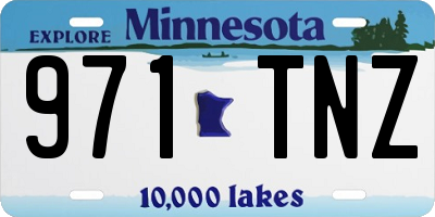 MN license plate 971TNZ
