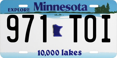 MN license plate 971TOI