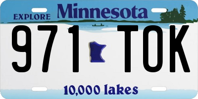 MN license plate 971TOK