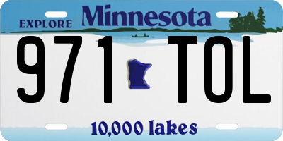 MN license plate 971TOL