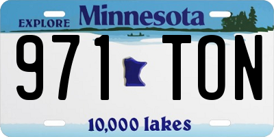 MN license plate 971TON
