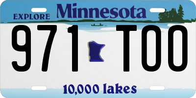 MN license plate 971TOO
