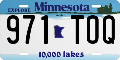 MN license plate 971TOQ