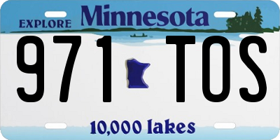 MN license plate 971TOS