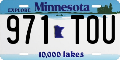 MN license plate 971TOU