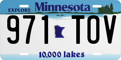 MN license plate 971TOV