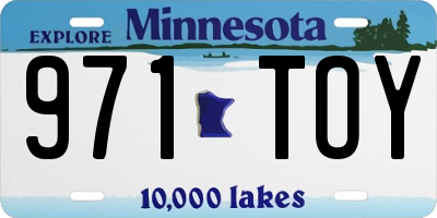 MN license plate 971TOY