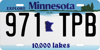 MN license plate 971TPB