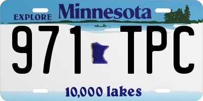 MN license plate 971TPC