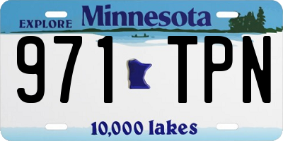 MN license plate 971TPN