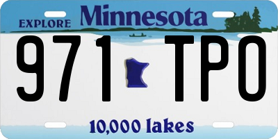 MN license plate 971TPO