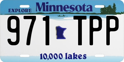 MN license plate 971TPP