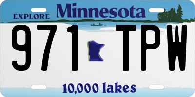 MN license plate 971TPW
