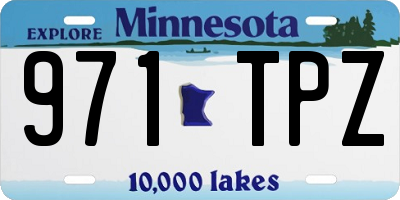 MN license plate 971TPZ