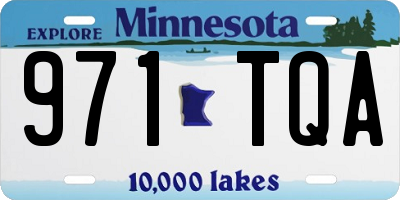 MN license plate 971TQA