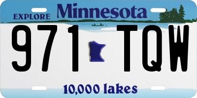 MN license plate 971TQW