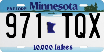 MN license plate 971TQX