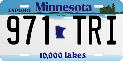 MN license plate 971TRI