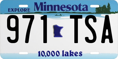 MN license plate 971TSA