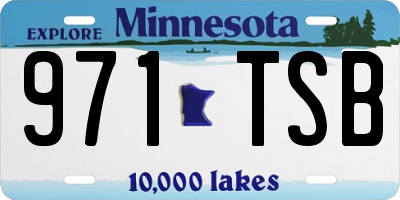 MN license plate 971TSB