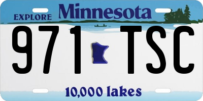 MN license plate 971TSC