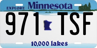 MN license plate 971TSF