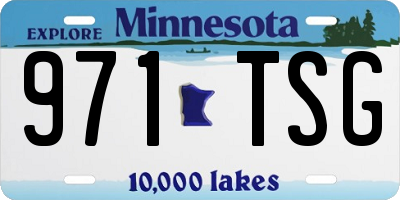 MN license plate 971TSG