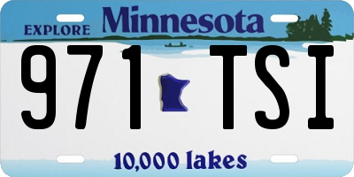 MN license plate 971TSI