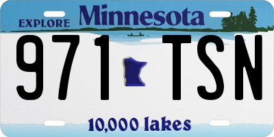 MN license plate 971TSN