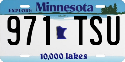 MN license plate 971TSU