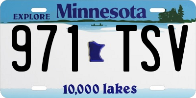MN license plate 971TSV