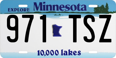 MN license plate 971TSZ