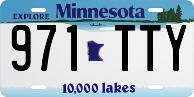 MN license plate 971TTY