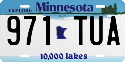 MN license plate 971TUA