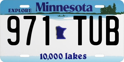 MN license plate 971TUB