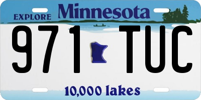 MN license plate 971TUC