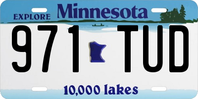 MN license plate 971TUD