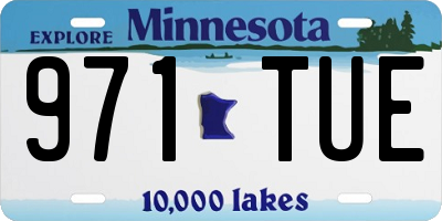 MN license plate 971TUE