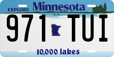 MN license plate 971TUI