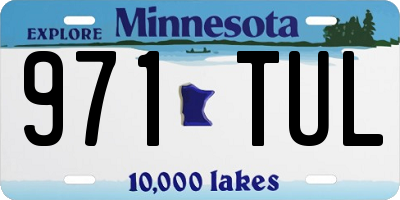 MN license plate 971TUL