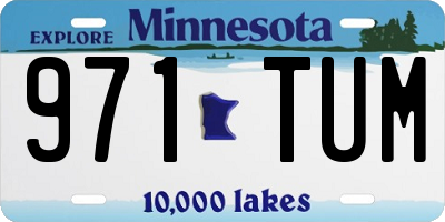 MN license plate 971TUM