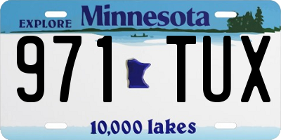 MN license plate 971TUX