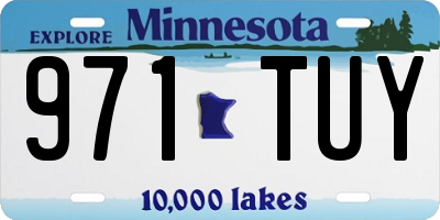 MN license plate 971TUY
