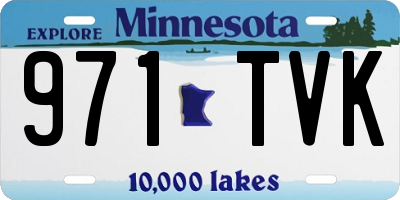 MN license plate 971TVK