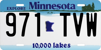 MN license plate 971TVW